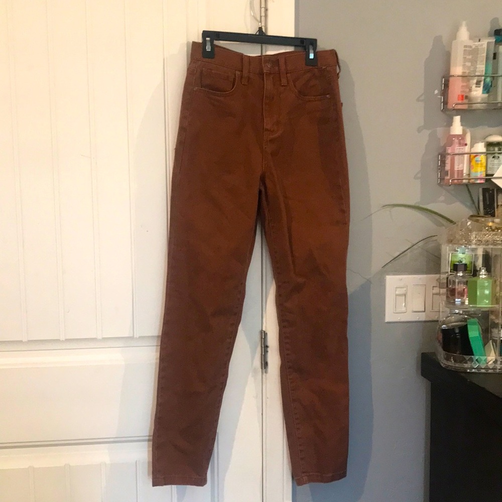 brown baggy pants